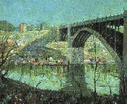 Ernest Lawson Spring Night at Harlem River oil painting